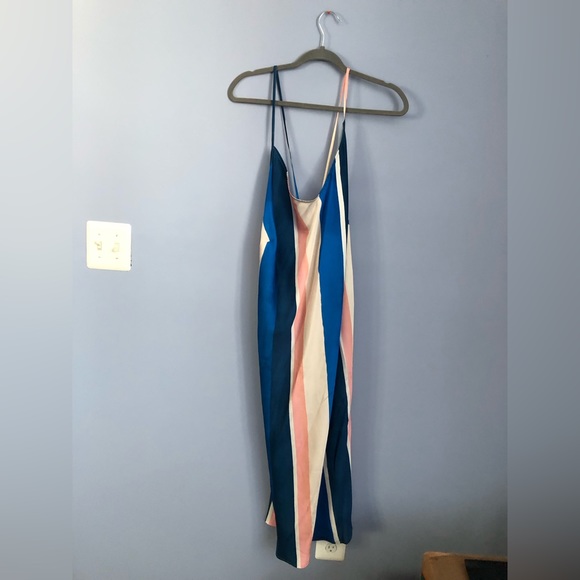 ⭕️ PRICE FIRM NEW Lemlem x H&M XXL Sustainable Eco Fashion Striped Midi Dress - Picture 10 of 13